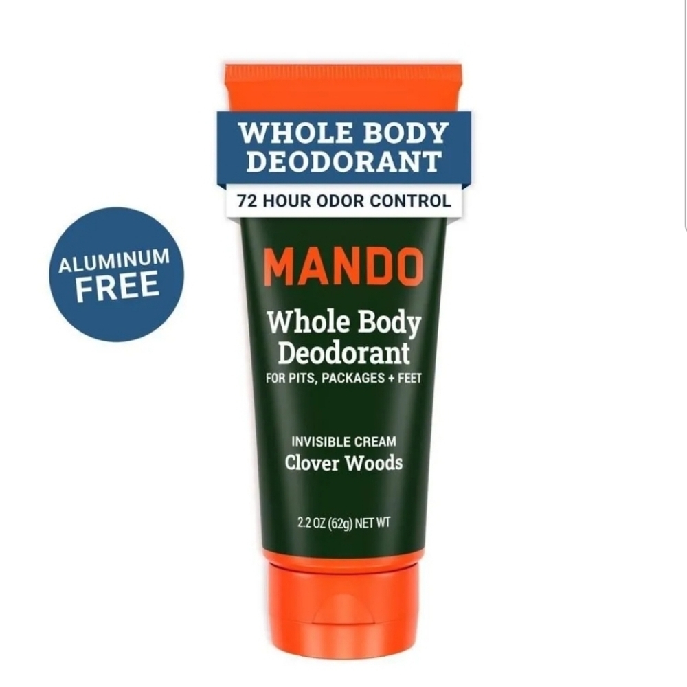 2 Each - Mando Whole Body Deodorant for Men Clover Woods